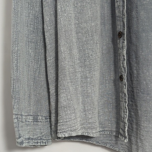 Cotton Natural Mens Long Sleeve Halo Fossil Gray Shirt XXL Lightweight NWT HTF - Picture 6 of 15